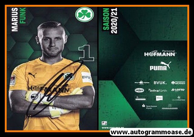 Autogramm Fussball | SpVgg Greuther Fürth | 2020 | Marius FUNK
