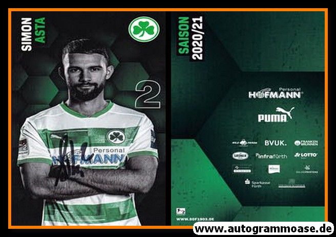 Autogramm Fussball | SpVgg Greuther Fürth | 2020 | Simon ASTA