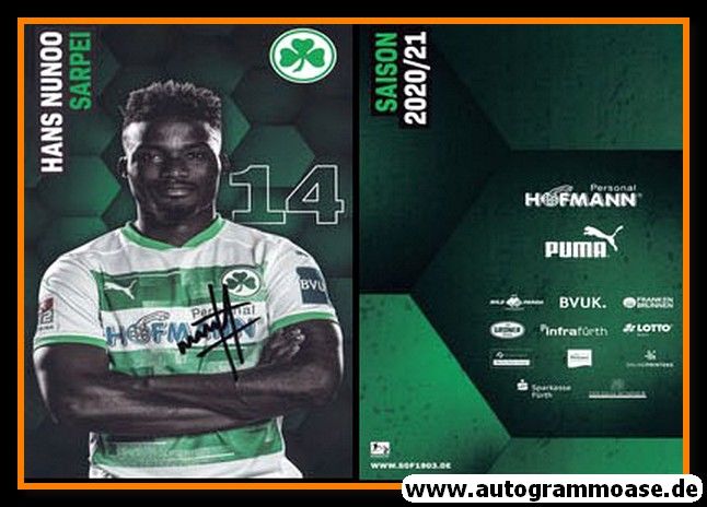 Autogramm Fussball | SpVgg Greuther Fürth | 2020 | Hans Nunoo SARPEI
