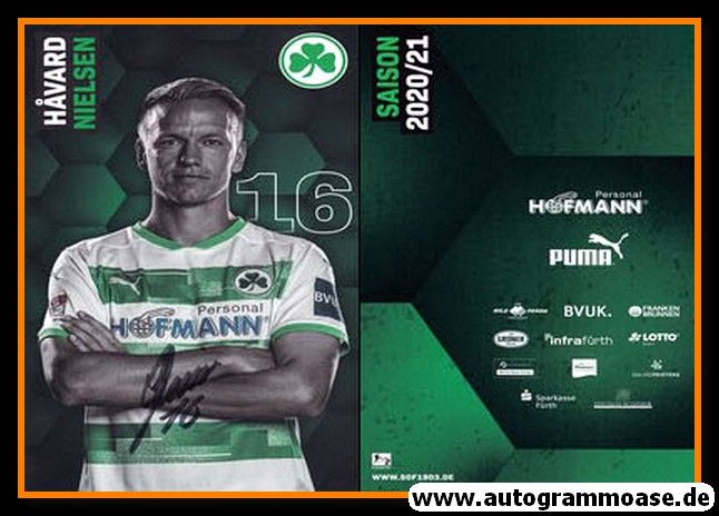 Autogramm Fussball | SpVgg Greuther Fürth | 2020 | Havard NIELSEN