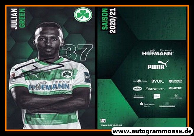 Autogramm Fussball | SpVgg Greuther Fürth | 2020 | Julian GREEN