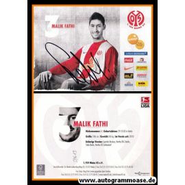 Autogramm Fussball | FSV Mainz 05 | 2009 | Malik FATHI