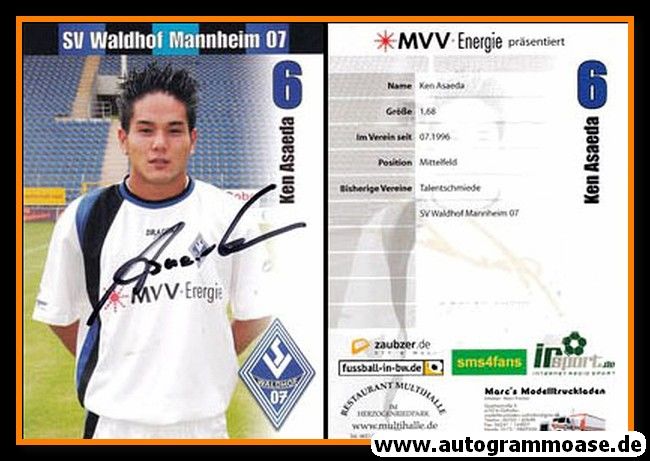 Autogramm Fussball | SV Waldhof Mannheim | 2005 | Ken ASAEDA