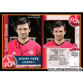 Autogramm Fussball | 1. FC Nürnberg | 2004 | Samuel SLOVAK