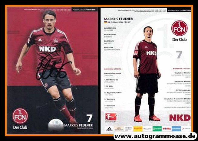 Autogramm Fussball | 1. FC Nürnberg | 2013 | Markus FEULNER