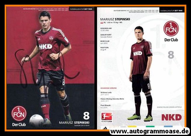 Autogramm Fussball | 1. FC Nürnberg | 2013 | Mariusz STEPINSKI