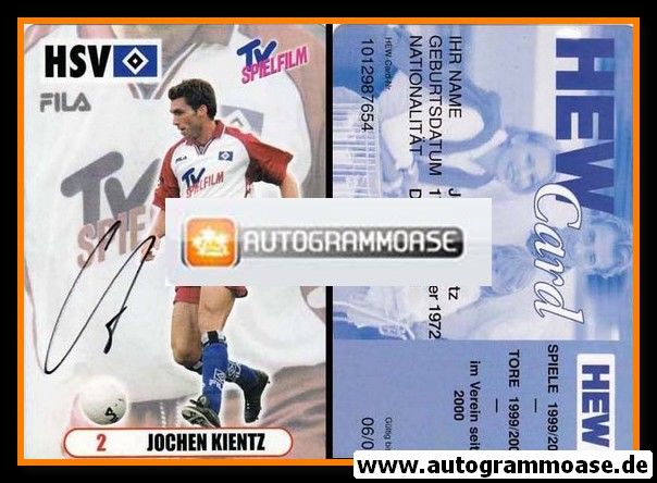 Autogramm Fussball | Hamburger SV | 2000 | Jochen KIENTZ