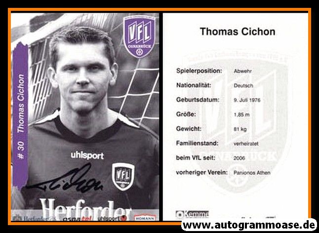 Autogramm Fussball | VfL Osnabrück | 2005 | Thomas CICHON
