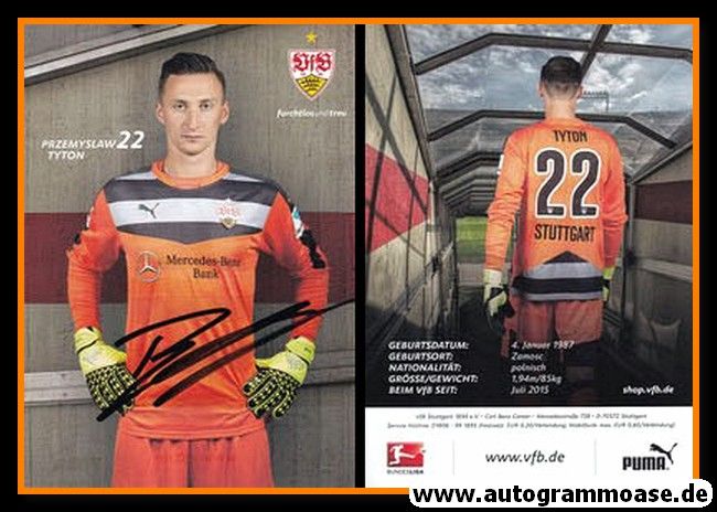 Autogramm Fussball | VfB Stuttgart | 2015 | Przemyslaw TYTON