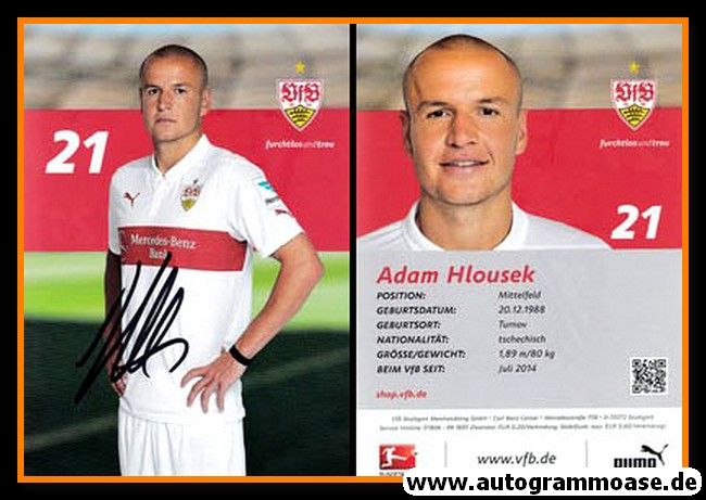 Autogramm Fussball | VfB Stuttgart | 2014 | Adam HLOUSEK