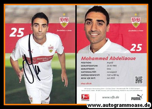 Autogramm Fussball | VfB Stuttgart | 2014 | Mohammed ABDELLAOUE
