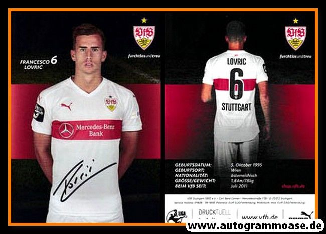 Autogramm Fussball | VfB Stuttgart II | 2015 | Francesco LOVRIC