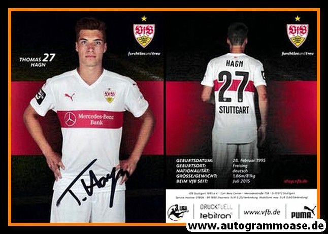 Autogramm Fussball | VfB Stuttgart II | 2015 | Thomas HAGN