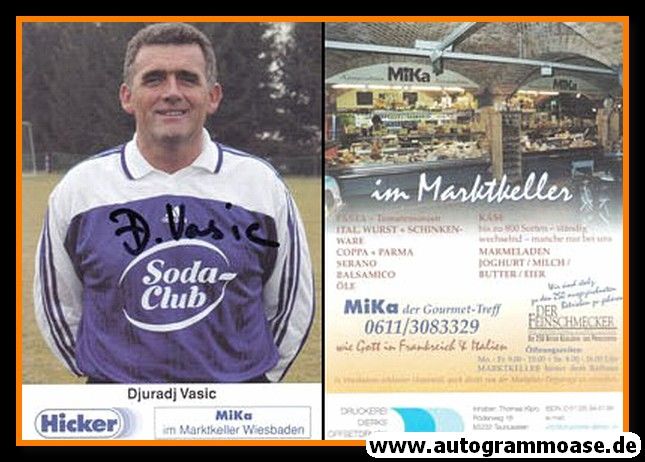 Autogramm Fussball | SV Wehen Wiesbaden | 2001 | Djuradj VASIC