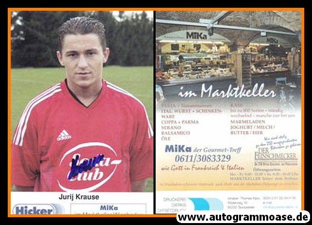 Autogramm Fussball | SV Wehen Wiesbaden | 2001 | Jurij KRAUSE