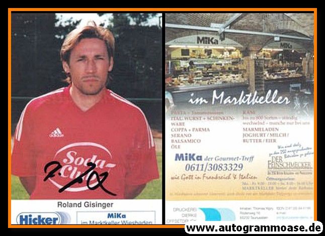 Autogramm Fussball | SV Wehen Wiesbaden | 2001 | Roland GISINGER