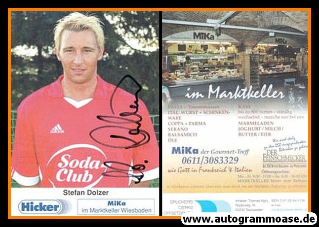 Autogramm Fussball | SV Wehen Wiesbaden | 2001 | Stefan DOLZER