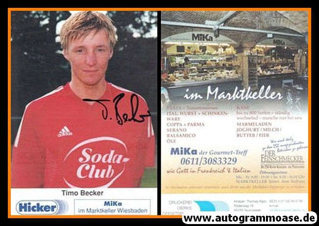 Autogramm Fussball | SV Wehen Wiesbaden | 2001 | Timo BECKER