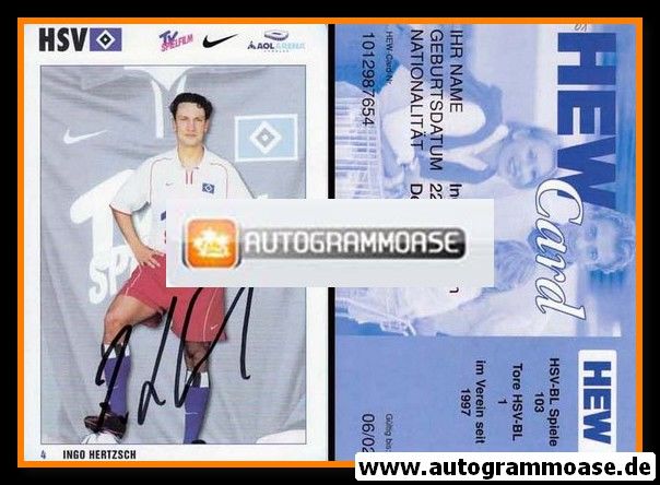 Autogramm Fussball | Hamburger SV | 2001 | Ingo HERTZSCH