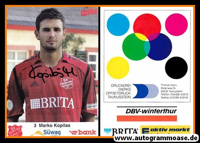 Autogramm Fussball | SV Wehen Wiesbaden | 2004 | Marko KOPILAS
