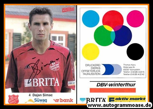 Autogramm Fussball | SV Wehen Wiesbaden | 2004 | Dajan SIMAC