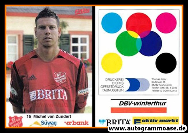 Autogramm Fussball | SV Wehen Wiesbaden | 2004 | Michel VAN ZUNDERT