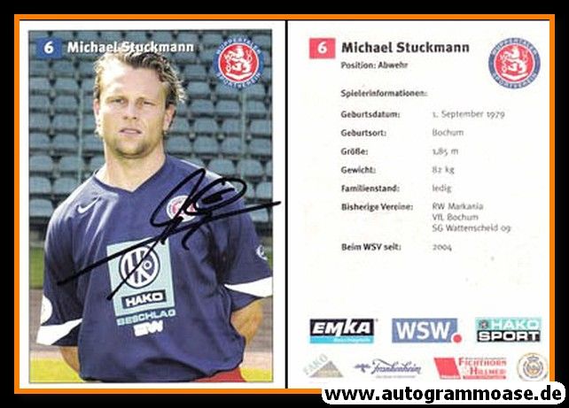 Autogramm Fussball | Wuppertaler SV | 2005 | Michael STUCKMANN