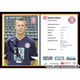 Autogramm Fussball | Wuppertaler SV | 2005 | Daniel EMBERS