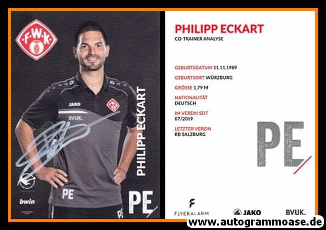 Autogramm Fussball | Würzburger Kickers | 2019 | Philipp ECKART