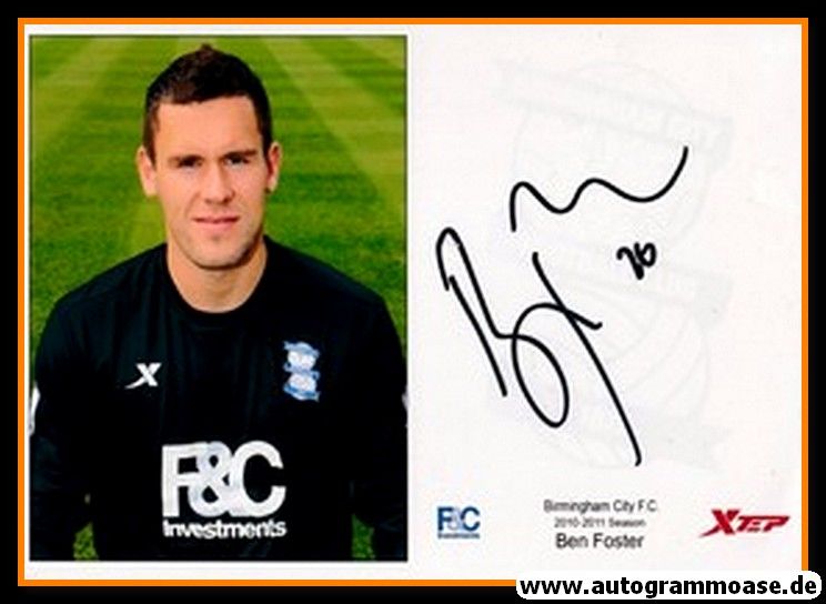 Autogramm Fussball | Birmingham City | 2010 Foto | Ben FOSTER