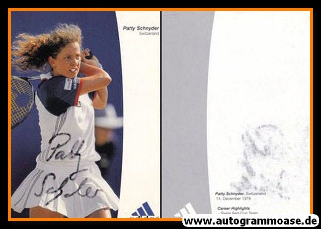 Autogramm Tennis | Patty SCHNYDER | 1990er (Adidas)