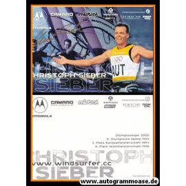 Autogramm Segeln | Christoph SIEBER | 2000 (Collage Color) OS-Gold