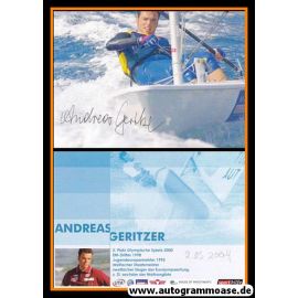 Autogramm Segeln | Andreas GERITZER | 2000er (Rennszene Color)