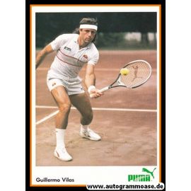 Autogrammkarte Tennis | Guillermo VILAS | 1980er (Puma)