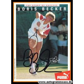 Autogramm Tennis | Boris BECKER | 1990er Druck (Puma Story)