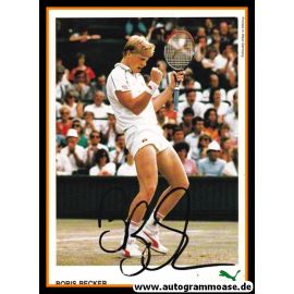 Autogramm Tennis | Boris BECKER | 1980er Druck (Puma) Wimbledon-Sieg