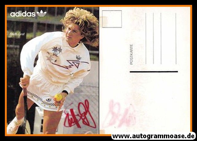 Autogramm Tennis | Steffi GRAF | 1980er (Adidas) 1