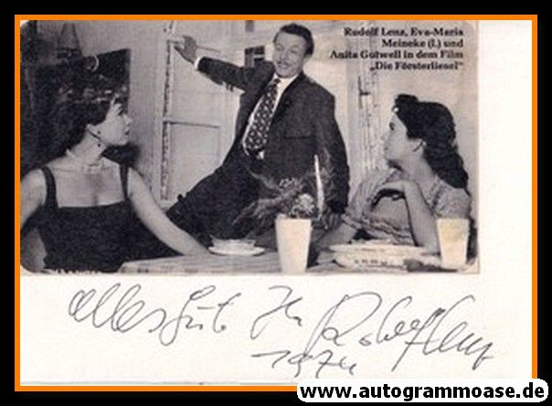 Autograph Schauspieler | Rudolf LENZ (1970er)