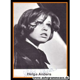 Autogramm Schauspieler | Helga ANDERS | 1970er (Portrait SW)