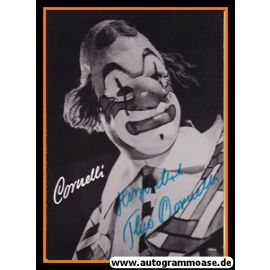 Autogramm Clown | Theo CORNELLI | 1970er (Portrait SW)