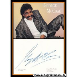 Autogramm Pop (USA) | George McCRAE | 1980er (Portrait Color)