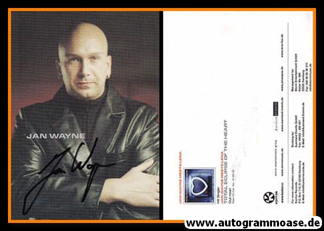 Autogramm Pop | Jan WAYNE | 2001 "Total Eclipse" Kontor