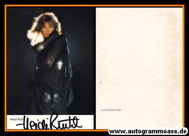 Autogramm Schlager | Heidi BRÜHL | 1980er (Portrait Color)