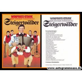 Autogramm Volksmusik | Winfried Stark + STEIGERWÄLDER | 1990er (Portrait Color)