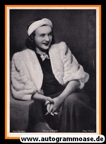 SW-Bild Film | Pola NEGRI | 1920er (Portrait SW Ross) Sandau