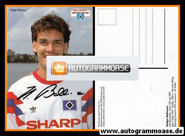 Autogramm Fussball | Hamburger SV | 1990 | Holger BALLWANZ