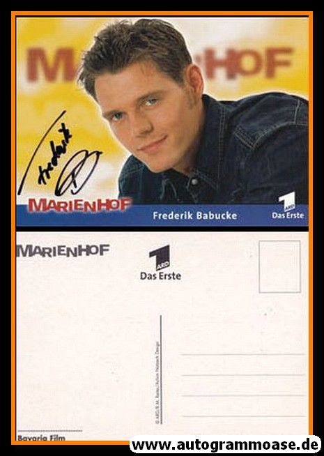 Autogramm TV | ARD | Frederik BABUCKE | 2000 "Marienhof" (Portrait Color Reiter)