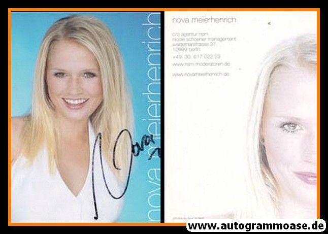 Autogramm TV | VOX | Nova MEIERHENRICH | 2010er (Portrait Color)