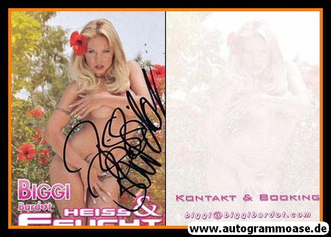 Autogramm Erotik | Biggi BARDOT | 2010er (Portrait Color)