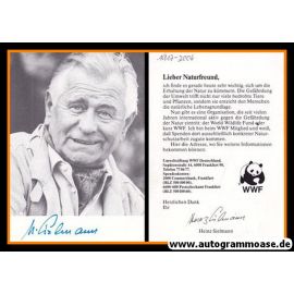 Autogramm Wissenschaft | Heinz SIELMANN | 1980er (Portrait SW) WWF